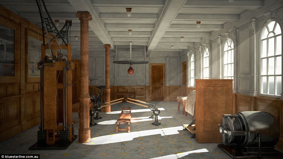While modern cruise ships boast robot bartenders and giant slides, the Titanic II will feature a gym with Edwardian equipment